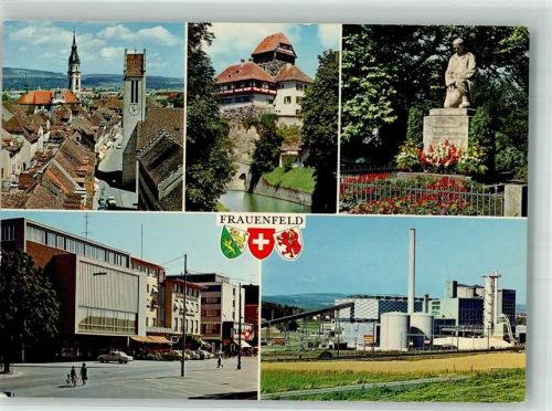 8500 Frauenfeld 1969 Foto AK Denkmal Fabrik Schloss