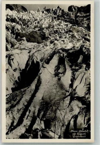 Grindelwald 1930 Foto AK Eis- Höhle Oberer Gletscher