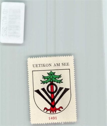 8707 Uetikon am See - Vignette Wappen Kaffee Hag 1920-1940