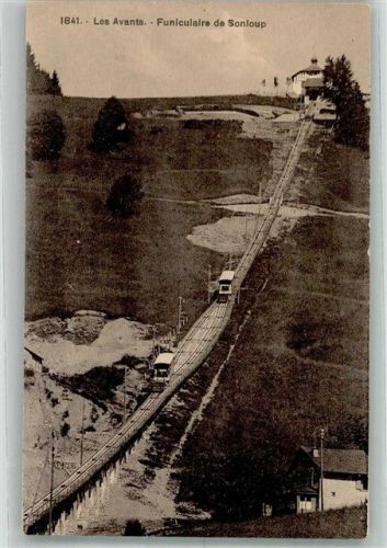 1833 Les Avants Foto AK Bergbahn Sonloup