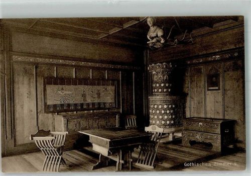 8000 Zürich Foto AK Schweiz. Landesmueum Gothisches Zimmer 4