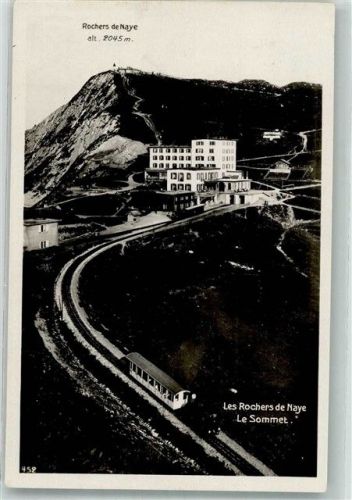 Rochers de Naye Gebrauchsspuren Bergbahn Bahnhof Hotel