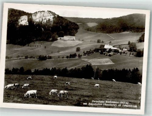 4438 Langenbruck 1954 Foto AK Pension Ferienheim Kilchzimmer