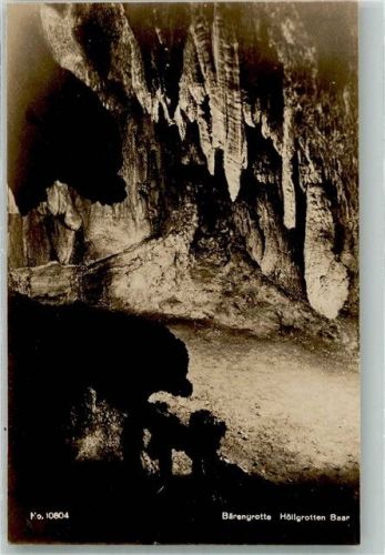 6340 Baar Foto AK Höhle Bärengrotte