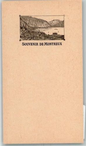 1820 Montreux Vorläufer Druck 1890 - 1895 Lithographie keine AK