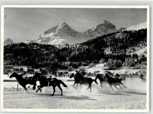 7500 St. Moritz - Winter Piz Albana Julier Pferderennen