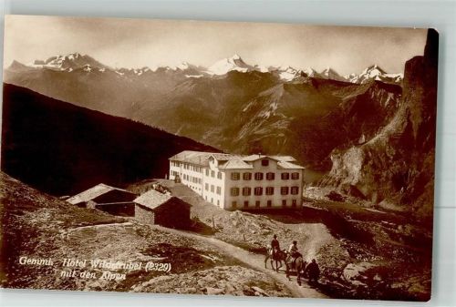 3954 Leukerbad Loèche-les-Bains Foto AK Hotel Wildstrubel