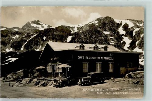 3864 Guttannen - Grimselpasshöhe Totensee Restaurant Alpenrösli