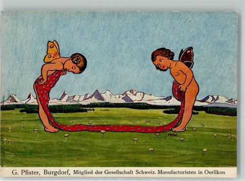 3400 Burgdorf Berthoud 1921 Gebrauchsspuren Engel Besuchsanzeige Handlung Pfister