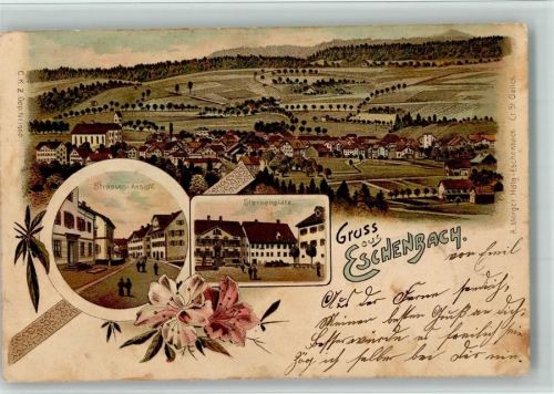 8733 Eschenbach SG 1900 BOAKC Lithographie