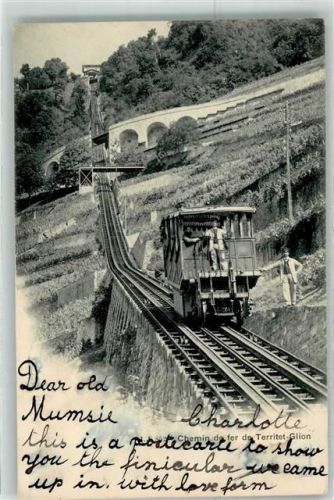1820 Territet 1903 - Bergbahn Territet-Glion