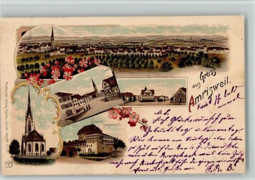 8580 Amriswil 1902 BOAKC Schloss Hagenweil Lithographie