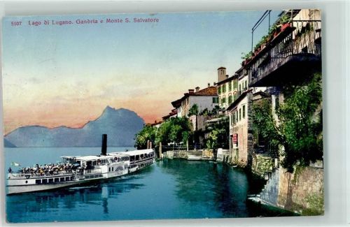 6978 Gandria 1914 - Dampfschiff Italia Monte San Salvatore