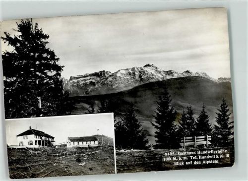 9064 Hundwil Gebrauchsspuren Gasthaus Hundwilerhöhe