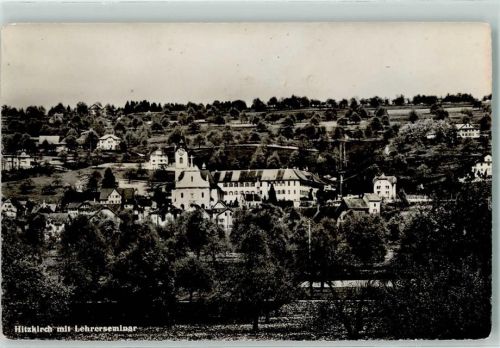 6285 Hitzkirch 1949 Gebrauchsspuren mit Lehrerseminar