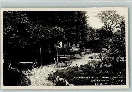 4438 Langenbruck - Hotel Pension Waldeck Gartenpartie
