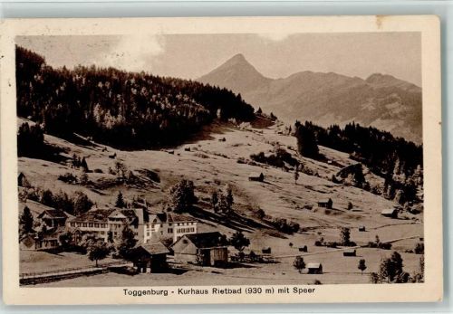 9651 Rietbad 1919 - Kurhaus mit Speer Toggenburg