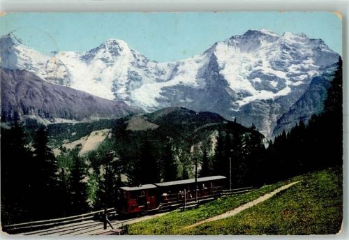 3825 Mürren - Bahn Grütschalp Eiger Mönch Jungfrau