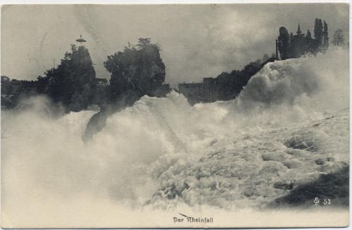 1909 - Schaffhausen, der Rheinfall, Schweiz,Carl Künzli-Tobler AKU1
