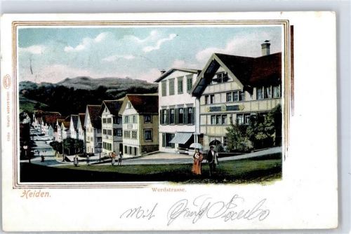 9410 Heiden 1902 Lithographie Werdstrasse