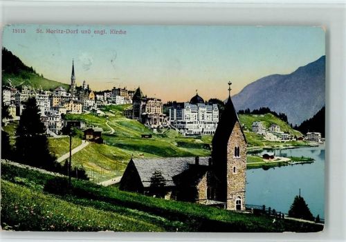 7500 St. Moritz - Dorf u. engl. Kirche