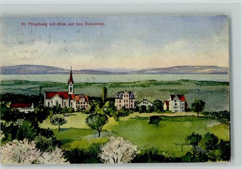 9225 St. Pelagiberg 1922 - Blick zum Bodensee AK