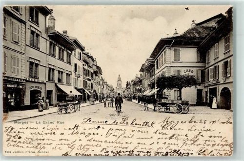 1110 Morges 1901 - la Grand Rue