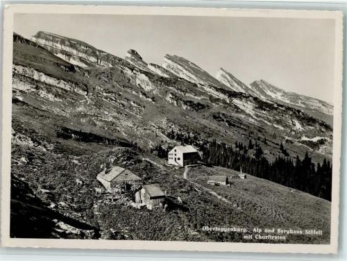 9657 Unterwasser - Alp und Berghaus Stöfeli mit Churfirsten Obertoggenburg