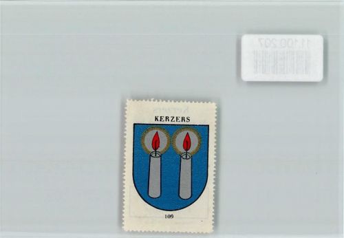 3210 Kerzers - Vignette Wappen Kaffee Hag ca 1920-1940