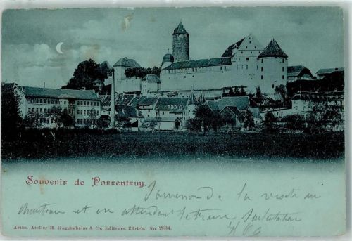 2900 Porrentruy Pruntrut 1900 Gebrauchsspuren