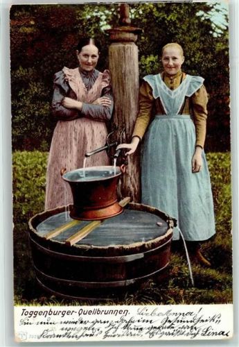 9426 Lutzenberg 1902 - Toggenburger Quellbunnen Frauen