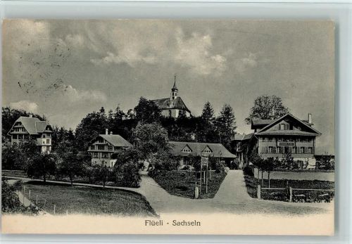 6072 Sachseln 1922 - Teilansicht, Stempel schlägt durch,.