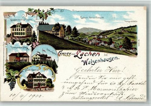 9428 Lachen 1900 BOAKC Lithographie Fromsenreute-Höhe Gebhardshöhe