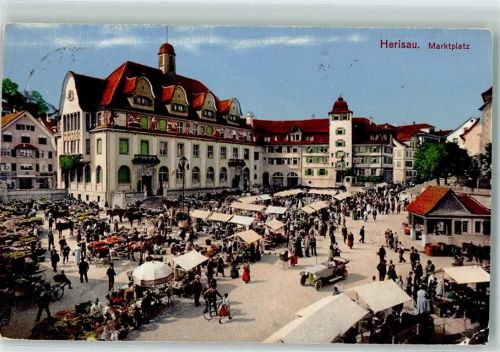 9100 Herisau - Marktplatz Marktszene
