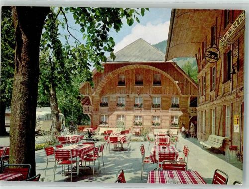 6197 Schangnau Foto AK Gasthaus Kemmeriboden-Bad