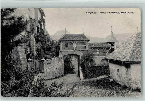 1663 Gruyères - Porte d'enceinte cote Ouest