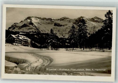 6013 Eigenthal 1934 Winter Hotel Kurhaus Pilatusblick