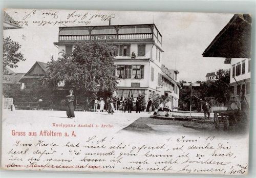 8910 Affoltern am Albis 1901 Gebrauchsspuren Kneippkur anstalt zur Arche