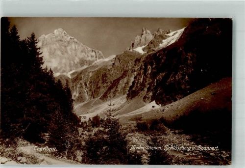 6390 Engelberg Foto AK Niedersurenen Schlossberg Spannort