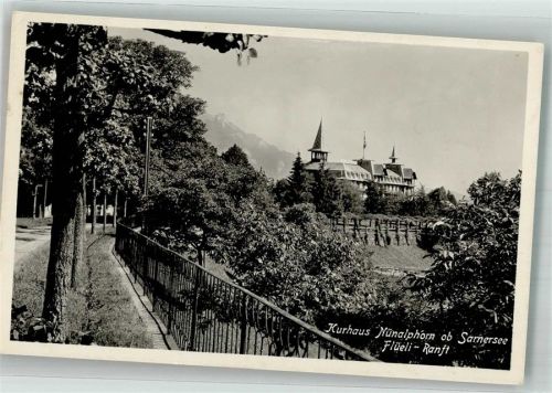 6073 Flüeli-Ranft Foto AK Kurhaus Nünalphorn Sarnersee