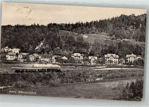 8487 Rämismühle Foto AK Eisenbahn Asyl Rämismühle