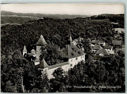 8314 Kyburg Gebrauchsspuren Fliegeraufnahme Schloss Kyburg