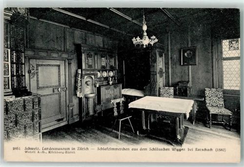 8000 Zürich - Schweizerisches Landesmuseum Schlafzimmerchen aus dem Schloss Wiggen