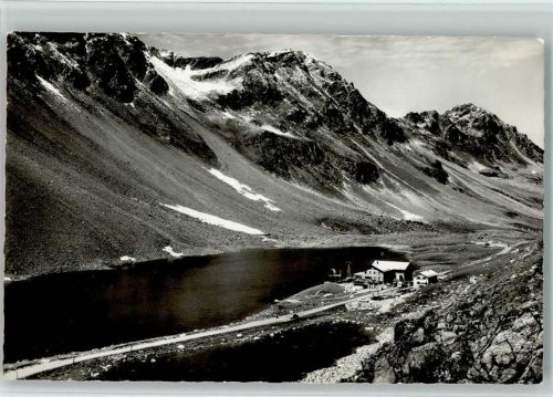 Flüela - flüela-Passhöhe Hospiz mit Schwarzsee und Schottensee