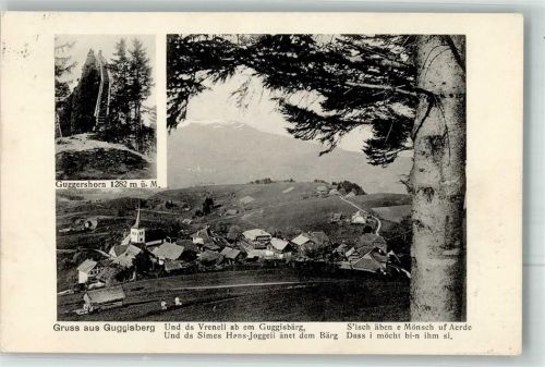 3158 Guggisberg 1918 Foto AK Gruß aus