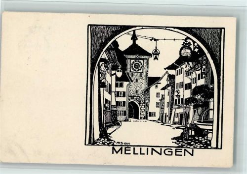 Mellingen sign MS 1914 - AK Pro Juventute Schweiz