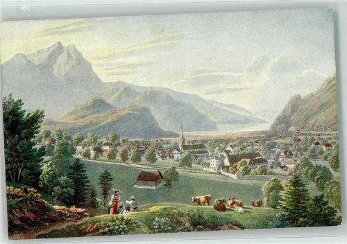 Stans Von Gabriel Lory jun Pro Juventute Schweiz Künstlerkarte