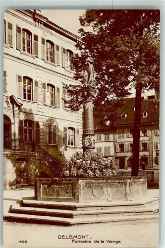 2800 Delémont Delsberg Foto AK Denkmal Fontaine de la Vierge