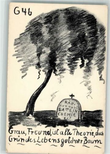 1922 Künstlerkarte Studentika