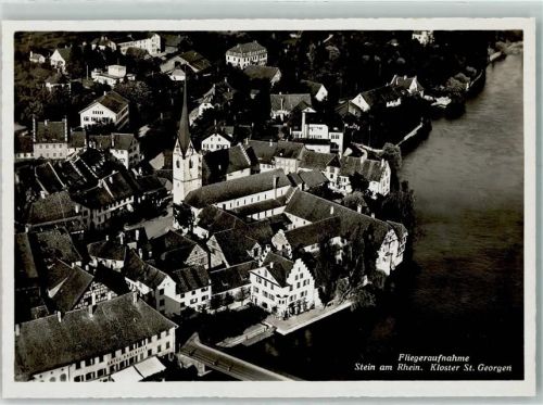 8260 Stein am Rhein - Fliegeraufnahme Kloster St. Georgen Hotel